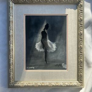 “A Moment Before the Applause” ballerina painting Frame